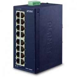 Шестнадцатипортовый промышленный коммутатор Fast Ethernet ISW-1600T от компании Planet