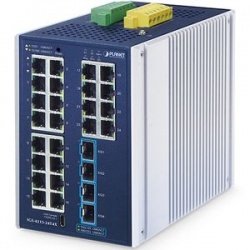 Коммутатор Planet IGS-4215-24T4X для DIN-рейки